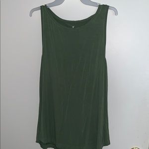 Army green soft and sexy tank from american eagle